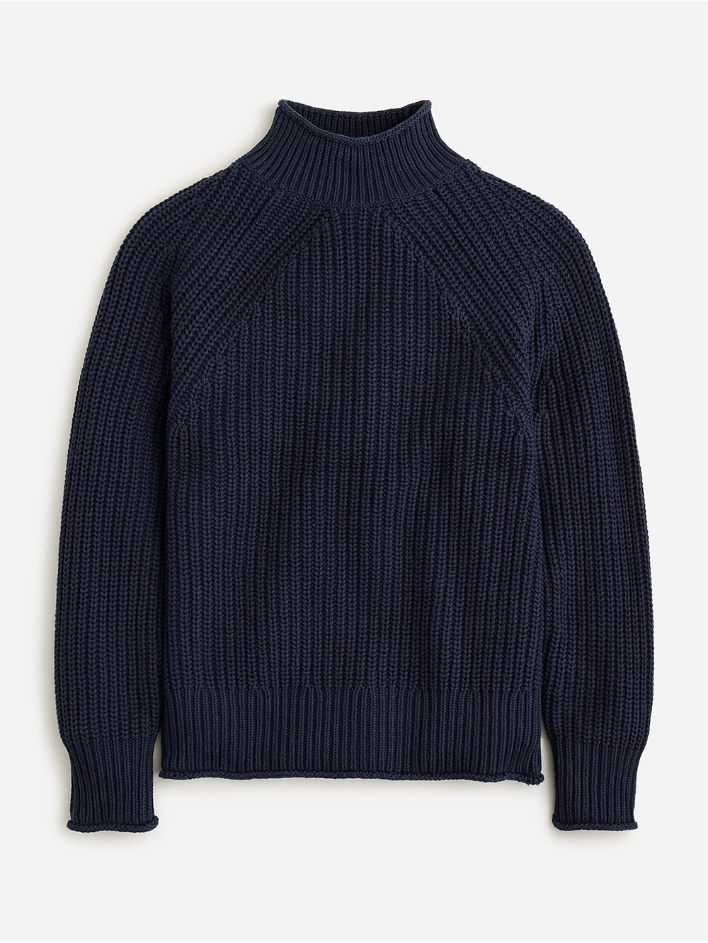 J. Crew Navy Blue Relaxed Rollneck sweater Ribbed Pullover